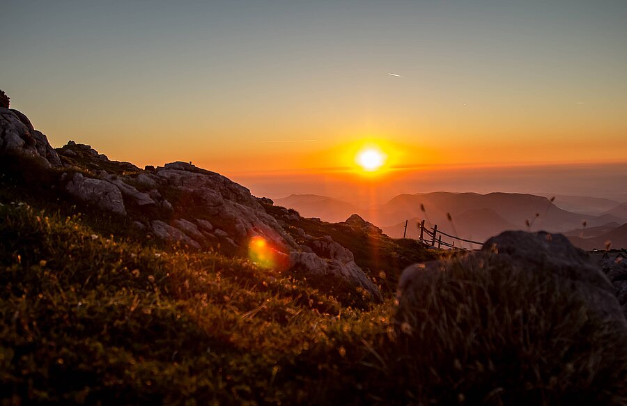 Sonnenaufgang am Schneeberg